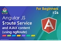 AngularJS Tutorial route Service and AJAX content using ngRoute