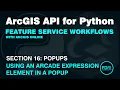 Adding an Arcade Expression Elemement to a Popup in ArcGIS Online using the ArcGIS API for Python