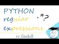 python findall