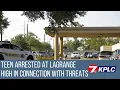 Teen arrested at LaGrange High in connection with school threats