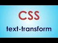 La propiedad TEXT-TRANSFORM en CSS