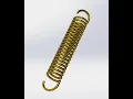 How to make cylindrical extension spring 3D model in SolidWorks