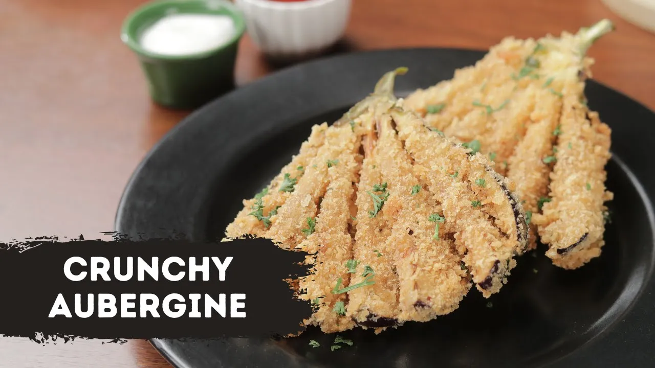 Crunchy Aubergine               Sanjeev Kapoor Khazana