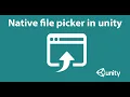 Native file picker in unity