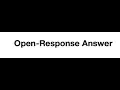 SAEC OSSLT prep Open Response