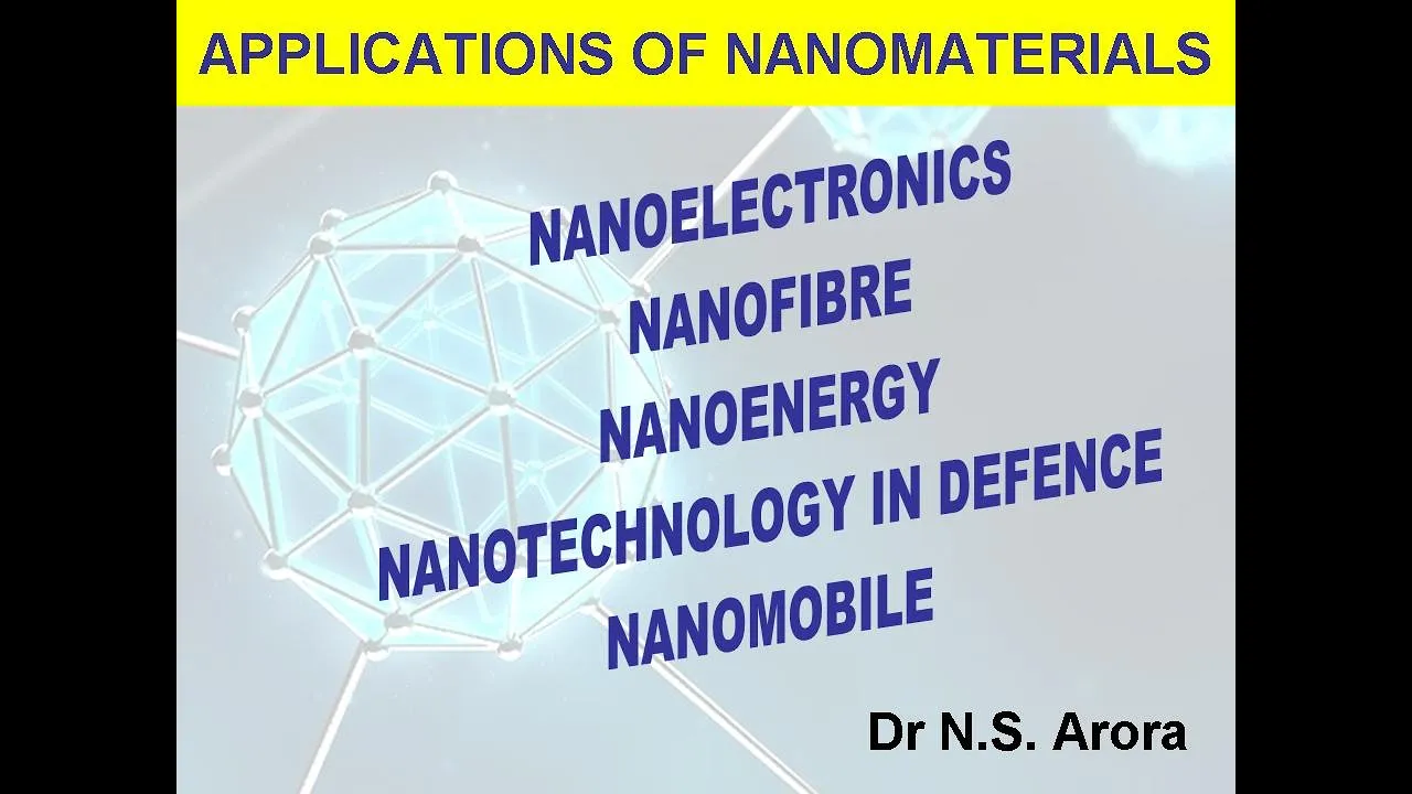 APPLICATIONS OF NANOMATERIALS
