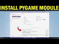 How To Install PyGame in VS Code