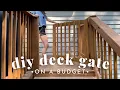 Diy Deck Gate On A Budget - Save Money And Build Your Own Deck Gate
