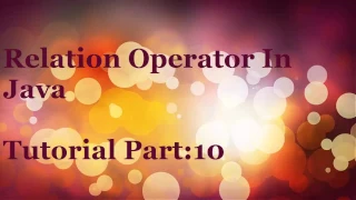 Tutorial Part 10 Primitive data types in java Part 3