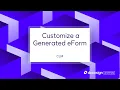 Docusign CLM Customize a Generated eForm