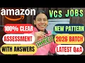 Amazon VCS online test 2026 Amazon VCS Assessment Latest Pattern Amazon VCS Work From Home