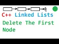 C linked list Delete The First Node