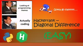 Hackerrank - Diagonal Difference walkthrough