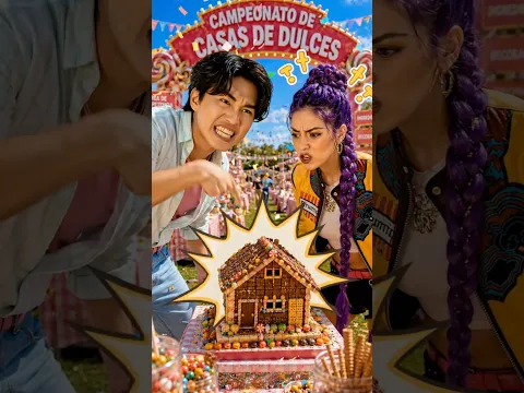 Rumi y Jinu van al concurso de la mejor casa de dulces #ia #comedia #kpopdemonhunters #dulces