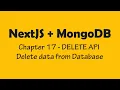 Chapter 17 - NextJS MongoDB
