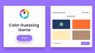 Color Guessing Game HTML CSS Javascript Project