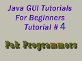 Java GUI Tutorial 4 JOptionPane Pakage