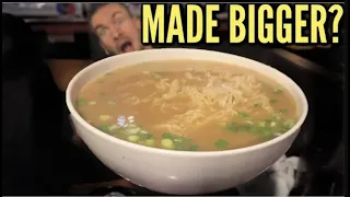 THEY MADE THIS BIGGER TO BEAT US - XL HOT RAMEN NOODLE CHALLENGE