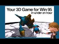 Make your own 3D game for Windows 95 in under an hour Blitz3D