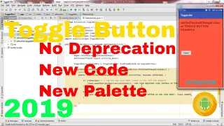 Android Studio tutorial - Android toggle button example ToggleButton onClick 2019