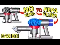 Easy HEPA Filter Conversion for DYSON V7 V8 Cordless Battery Vacuum to Replace Foam Filter - SV11