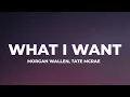 Morgan Wallen, Tate McRae - What I Want (Lyrics)