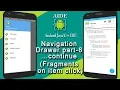 Android AIDE NavigationDrawer part-9 With Fragments continue
