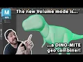 Combine geometry with ease using Volume mode in Maya 2026