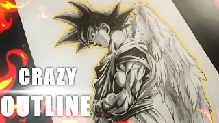 I Drew Goku With Angel Wings... This Happened