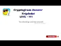 Cryptogram Tripledot Level 101 to 110 Answers Cryptogram Tripledot Answer Go Answer