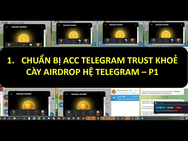 Outline Video 1. Chuẩn bị acc telegram trust khoẻ trâu - Nguồn acc tele uy tín trâu bò, cày airdrop telegram - P1