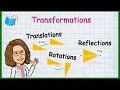 Transformations Translations Reflections and Rotations