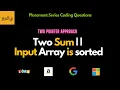 Placement Essentials - Two Sum 2