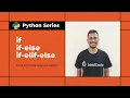 Python Tutorial for Beginners If Elif Else Statement in Python