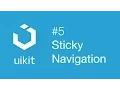 UIkit web framework Sticky navigation