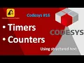 Timers and Counters in CODESYS ST TP TON TOF and Counter Basics Tutorial