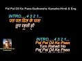 Lagu Pal Pal Dil Ke Paas Karaoke with Scrolling Lyrics-Hindi \u0026 English