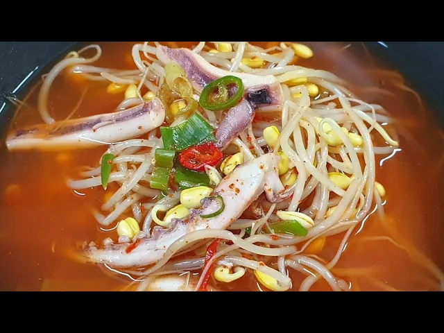 오징어콩나물국