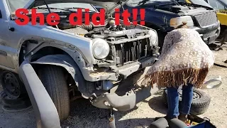 Pulling LKQ Parts for 2003 Copart Jeep Liberty GoPro 6 Upgrades