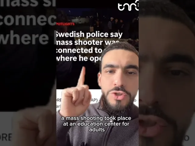 ⁣Worst mass shooting in recent Swedish history.