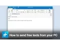 How to send free text messages from your PC