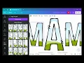 Tutorial Canva Template Frame Alphabet Doodle Letters and numbers by DoodleAlphabetArt DIY project