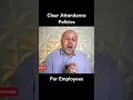 Clear Employee Attendance Policy Example