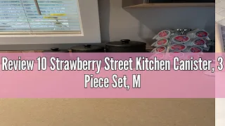 Review 10 Strawberry Street Kitchen Canister 3 Piece Set Marquis Matte Black