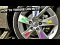 HOW TO TORQUE WHEEL LUG NUTS AND FREE TORQUE INFO