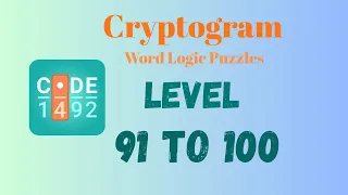 Cryptogram Level 91 - 100 Answer Cryptogram Puzzle Game Solutions Mini Boss