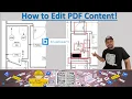 How to Edit PDF Content in Bluebeam Revu Cut Redact Erase Text Edit Snapshot BIM Tutorial