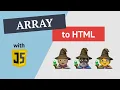 How to convert an array to HTML with JavaScript 4 different ways