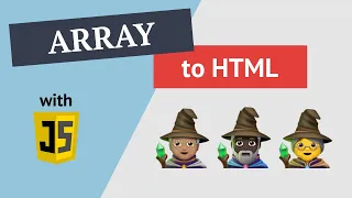 How to convert an array to HTML with JavaScript 4 different ways