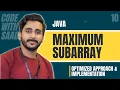LeetCode MAXIMUM SUBARRAY Solution Explained - Java LeetCode 53 Coding Interview Saad Aslam